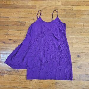 Alice + Olivia Women's Silk Slip Tank Dress Size S Purple Minimalist Chic